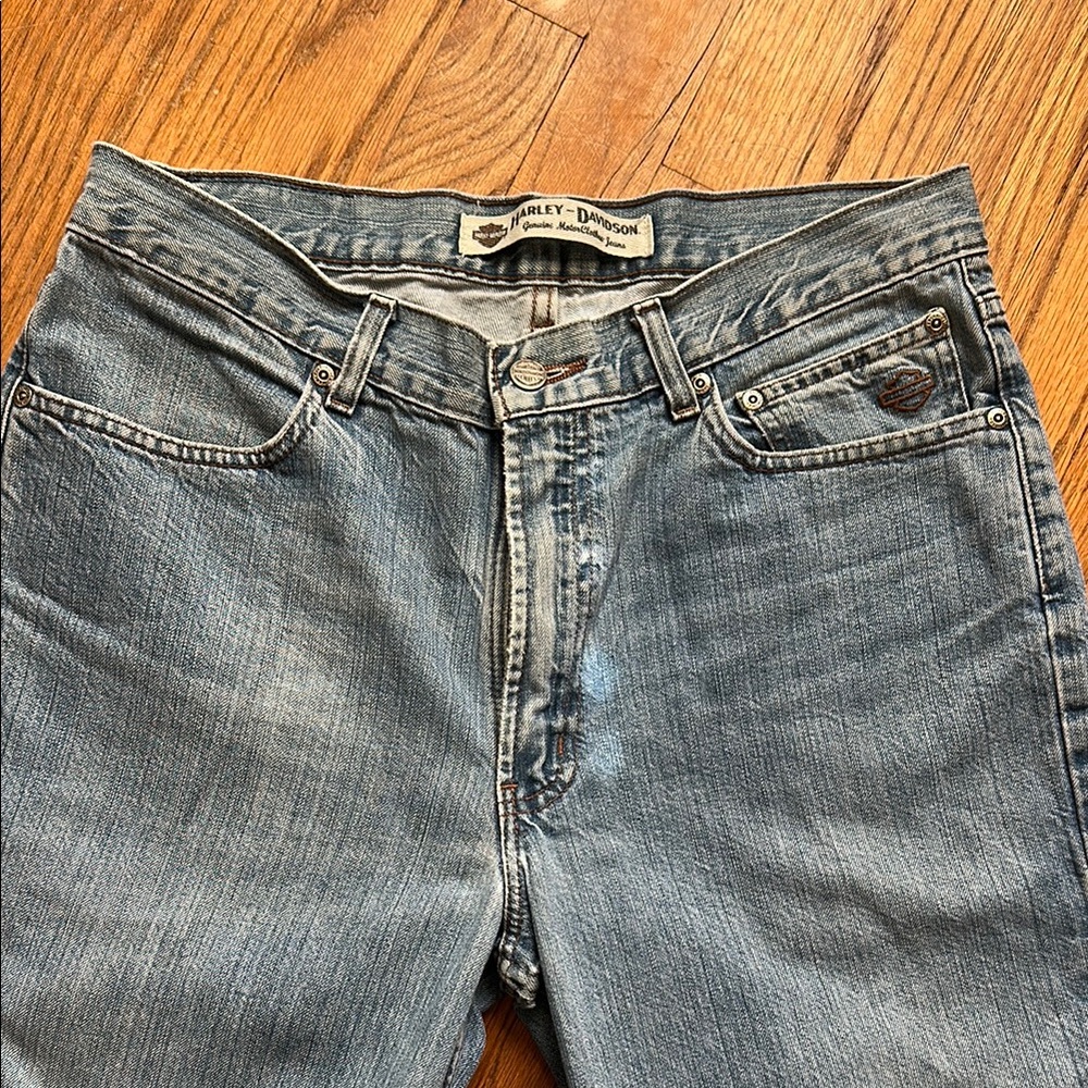 Harley Davidson Men's Blue Jeans - Picture 2 of 8